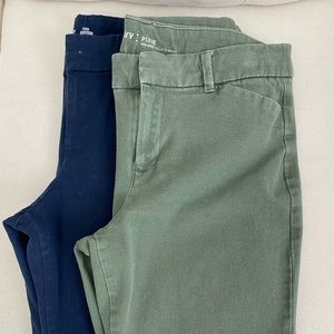 BOGO | 2 pairs !! | Old Navy | Pixie | Blue | Green | Size 8 | Worn W/ Care